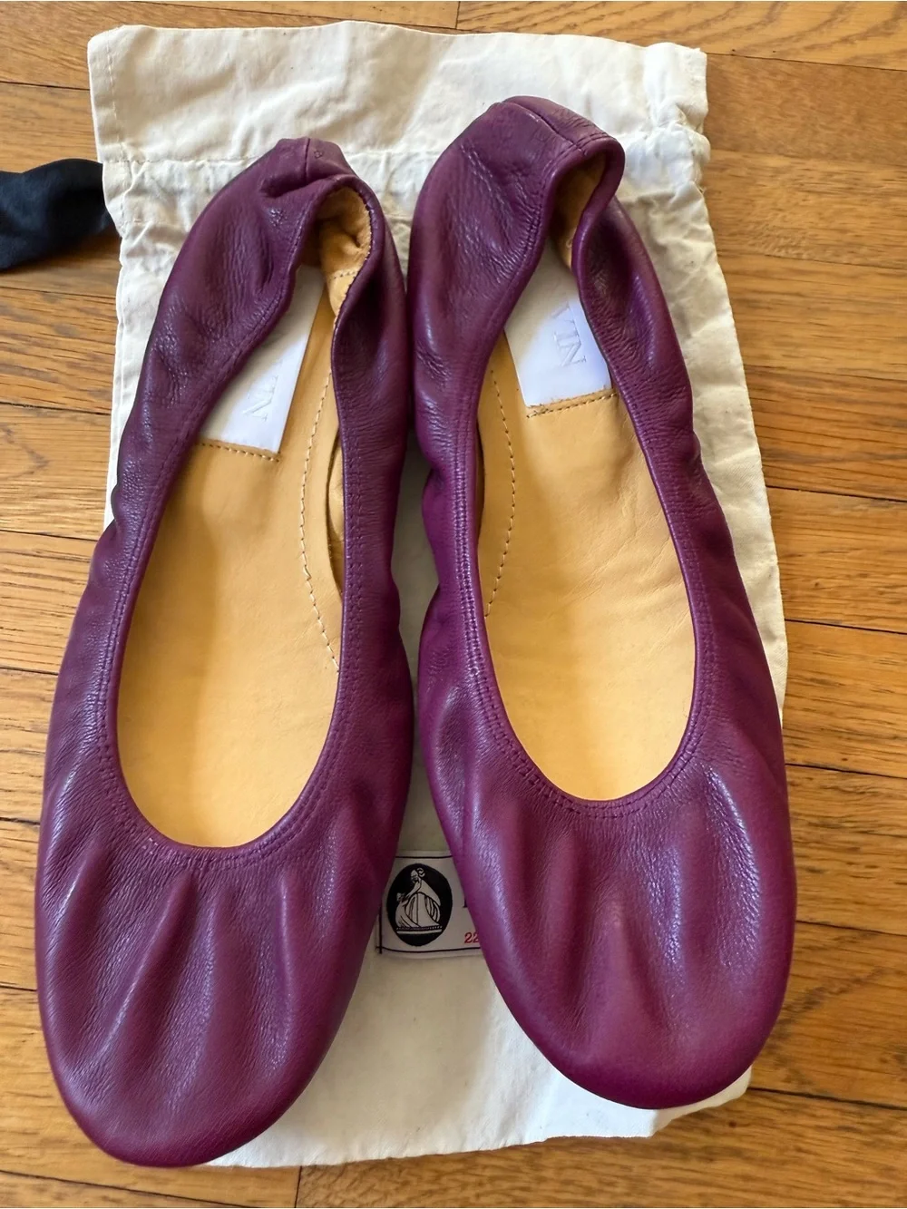 NWT Lanvin Purple Ballet Flats